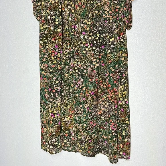 Anthropologie Akemi + Kin sheer button down multicolor dress size Large - Picture 5 of 5